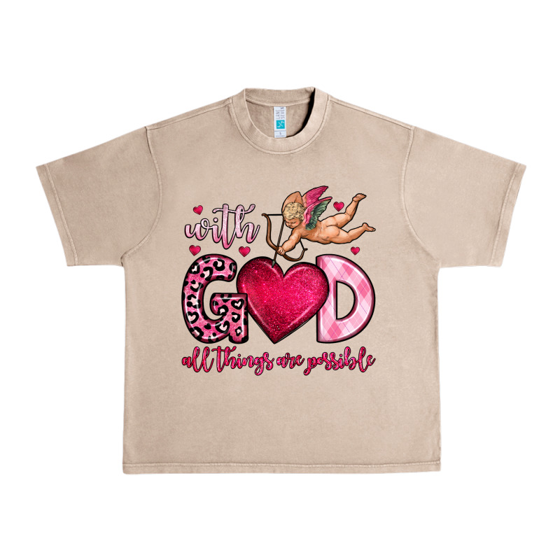 With God All Things Are Possible Urban Heavy Tee by OliviaCreatesArt | Teevron