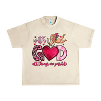 Sandshell with god all things are possible Urban Heavy Tee - OliviaCreatesArt