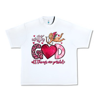 White with god all things are possible Urban Heavy Tee - OliviaCreatesArt