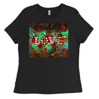 Black love  and leopard with keys Ladies Tee - AdoDesignShop
