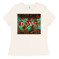 Bone love  and leopard with keys Ladies Tee - AdoDesignShop