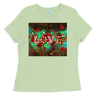 Matcha love  and leopard with keys Ladies Tee - AdoDesignShop