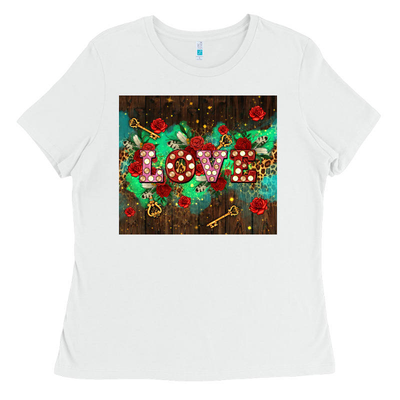 Love  And Leopard With Keys Ladies Tee by AdoDesignShop | Teevron