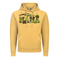Vintage Mustard army mama Vintage Hoodie - Zillion Design Studio