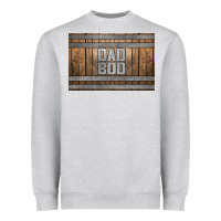 Heather Grey dad bod whiskey barrel skinny metal can holder Heavyweight Sweatshirt - HRA Design Shop