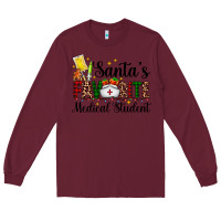 Burgundy santa's favorite medical student Long Sleeve Tee - AdoDesignShop