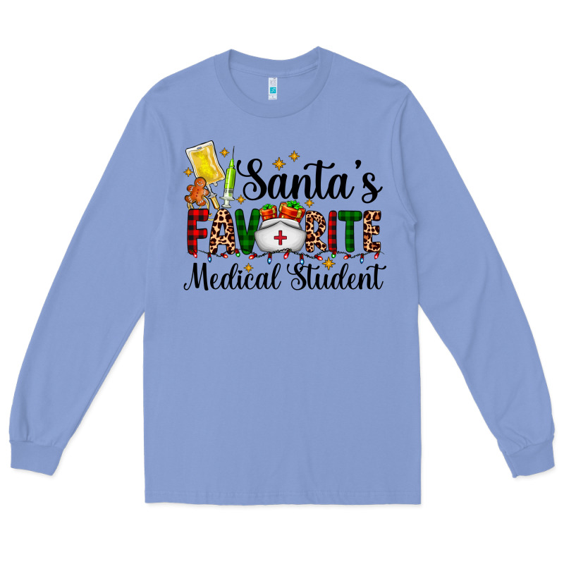 Santa's Favorite Medical Student Long Sleeve Tee by AdoDesignShop | Teevron
