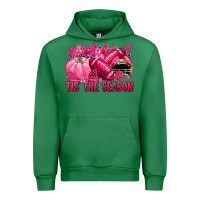 Emerald Tis' the season Football Breast Cancer Urban Hoodie - NancyCooperArtShop