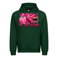Forest Green Tis' the season Football Breast Cancer Urban Hoodie - NancyCooperArtShop