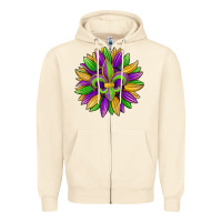 Sandshell mardi gras carnival sunflower Zipper Hoodie - Jasminsmagicworld
