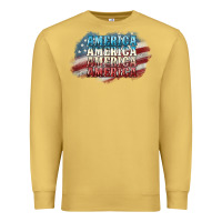 Antique Gold America america Premium Sweatshirt - NancyCooperArtShop