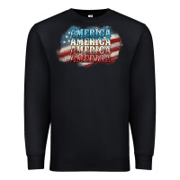 Black America america Premium Sweatshirt - NancyCooperArtShop