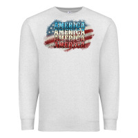 Oatmeal Heather America america Premium Sweatshirt - NancyCooperArtShop