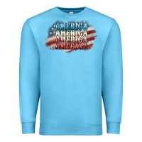 Ocean Blue America america Premium Sweatshirt - NancyCooperArtShop