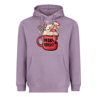 Lavender merry and bright Heavyweight Hoodie - MaliasSmallBusiness
