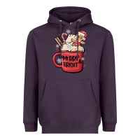 Plum merry and bright Heavyweight Hoodie - MaliasSmallBusiness