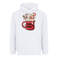 White merry and bright Heavyweight Hoodie - MaliasSmallBusiness