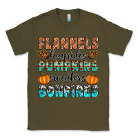 Army Green Flannels Hayrides Pumpkins Sweaters Bonfires Classic Tee - Artiststas
