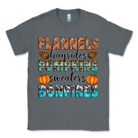 Charcoal Heather Flannels Hayrides Pumpkins Sweaters Bonfires Classic Tee - Artiststas