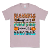 Lilac Flannels Hayrides Pumpkins Sweaters Bonfires Classic Tee - Artiststas
