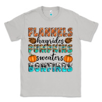 Moon Dust Flannels Hayrides Pumpkins Sweaters Bonfires Classic Tee - Artiststas