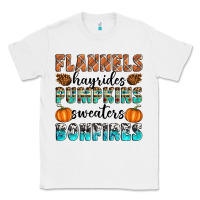 White Flannels Hayrides Pumpkins Sweaters Bonfires Classic Tee - Artiststas