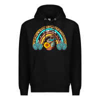Black cowboy boots and hat rainbow Premium Hoodie - AdoDesignShop