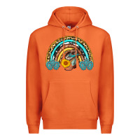 Carrot cowboy boots and hat rainbow Premium Hoodie - AdoDesignShop