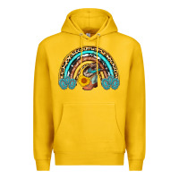 Lemon cowboy boots and hat rainbow Premium Hoodie - AdoDesignShop