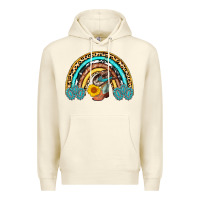 Sandshell cowboy boots and hat rainbow Premium Hoodie - AdoDesignShop