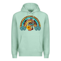 Seafoam cowboy boots and hat rainbow Premium Hoodie - AdoDesignShop