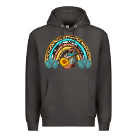 Smoke cowboy boots and hat rainbow Premium Hoodie - AdoDesignShop