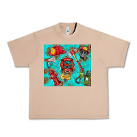 Burro firefighter elementary Urban Heavy Tee - HRA Design Shop