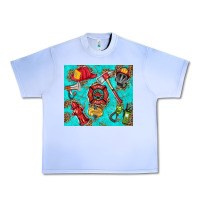 Grape Ice firefighter elementary Urban Heavy Tee - HRA Design Shop
