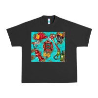 Firefighter Elementary Urban Heavy Tee | Teevron
