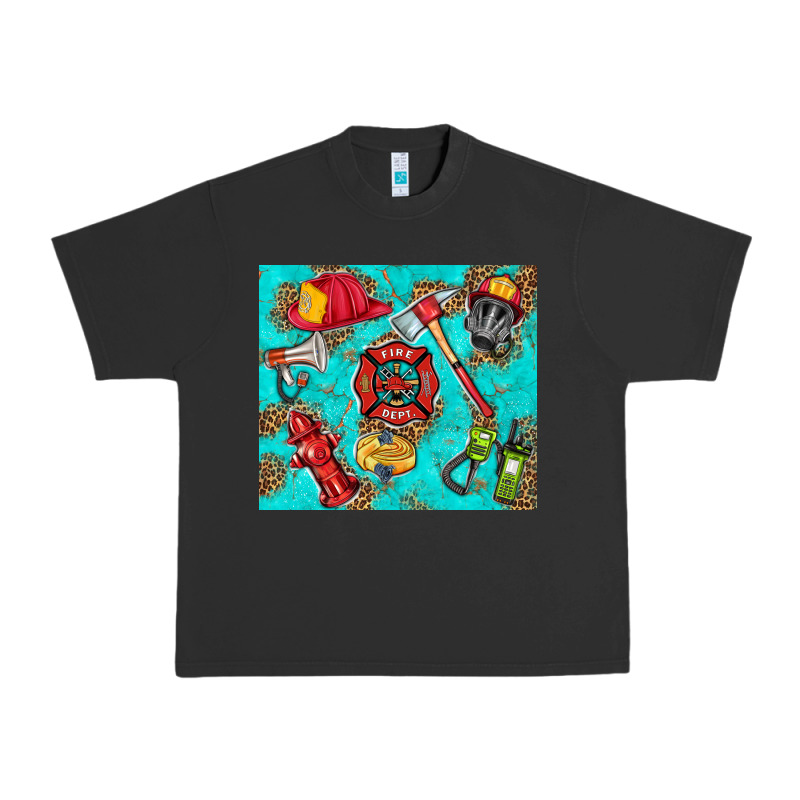 Firefighter Elementary Urban Heavy Tee by HRA Design Shop | Teevron