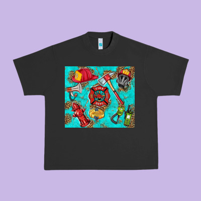 Firefighter Elementary Urban Heavy Tee Designed By Hra Design Shop