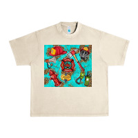 Sandshell firefighter elementary Urban Heavy Tee - HRA Design Shop
