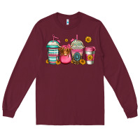 Burgundy longhaired cow coffee cups Long Sleeve Tee - Jasminsmagicworld