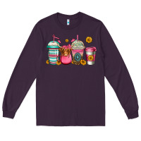 Plum longhaired cow coffee cups Long Sleeve Tee - Jasminsmagicworld