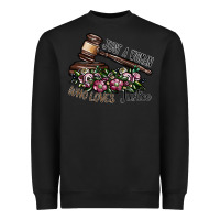 Black just a woman who loves justice Heavyweight Sweatshirt - SublimationCraftShop