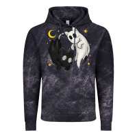 Cloud Black Ghost Cats with Balance Halloween Vintage Hoodie - texasbilliewilder