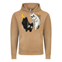Vintage Camel Ghost Cats with Balance Halloween Vintage Hoodie - texasbilliewilder