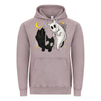 Vintage Zinc Ghost Cats with Balance Halloween Vintage Hoodie - texasbilliewilder