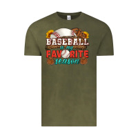 Vintage Olive baseball is my favorite season Vintage Tee - HRA Design Shop