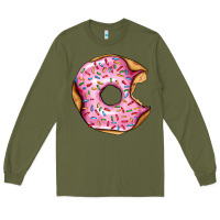 Army Green pink strawberry donut Long Sleeve Tee - AdoDesignShop
