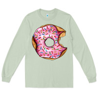 Matcha pink strawberry donut Long Sleeve Tee - AdoDesignShop