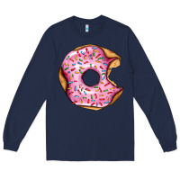 Navy pink strawberry donut Long Sleeve Tee - AdoDesignShop