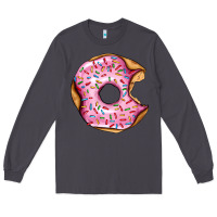 Smoke pink strawberry donut Long Sleeve Tee - AdoDesignShop