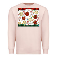Pale Pink christmas conchas Premium Sweatshirt - MaliasSmallBusiness